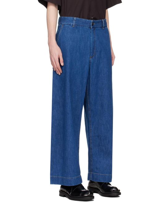 Studio Nicholson Blue Four-pocket Jeans for men