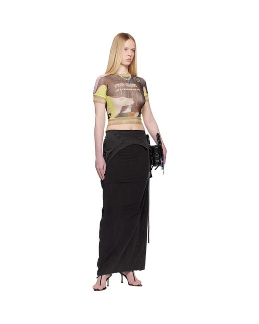 OTTOLINGER Black Camo Mesh T-shirt