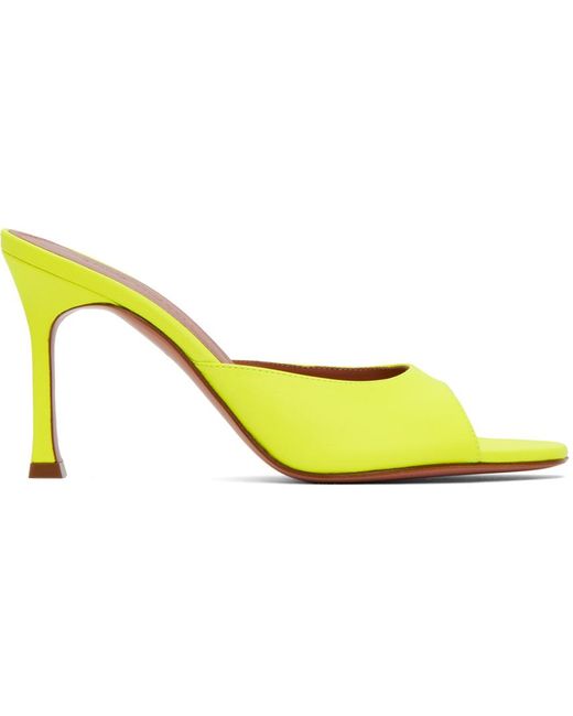 AMINA MUADDI Yellow Alexis 90 Heeled Sandals