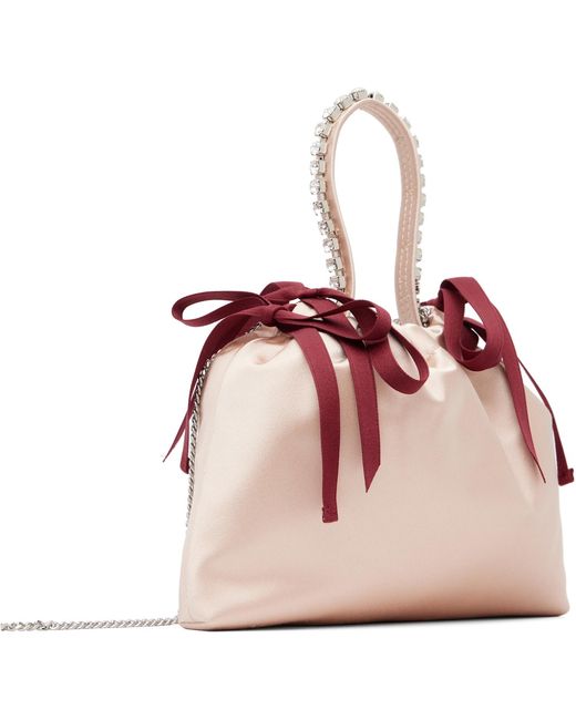 Jimmy Choo Pink Drawstring Mini Top Handle Bag