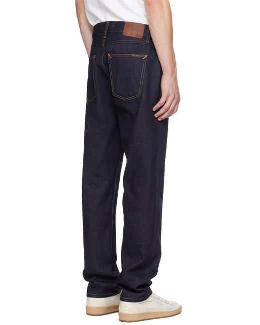 Nudie Jeans Blue Gritty Jackson Jeans for men