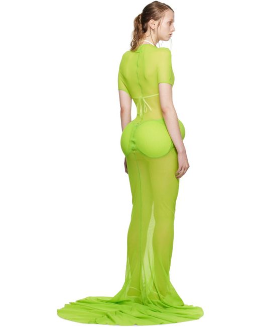 Jean Paul Gaultier Green Shayne Oliver Edition Maxi Dress