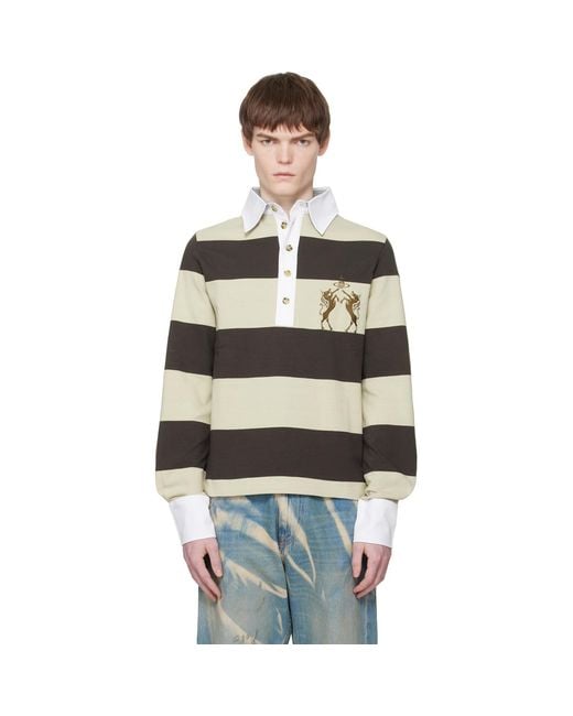 Vivienne Westwood Black Archive Rugby Polo for men