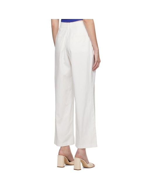 Staud Black Off-white Luisa Trousers