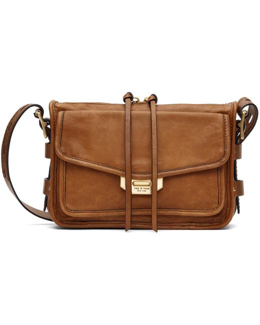Rag & Bone Leather Ragbone Small Field Messenger Bag in Brown Lyst