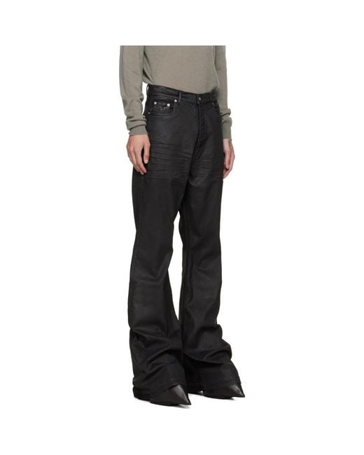 Rick Owens Black Tower Bolan Bootcut Jeans for men
