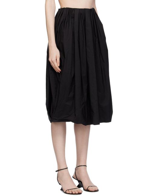 Bevza Balloon Midi Skirt in Black | Lyst