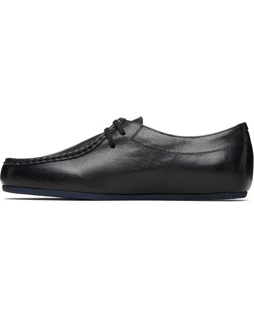 Jil Sander Black Hood Lace-up Derbys for men