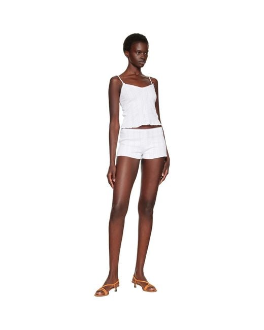 Cou Cou White 'The Long Cami' Camisole