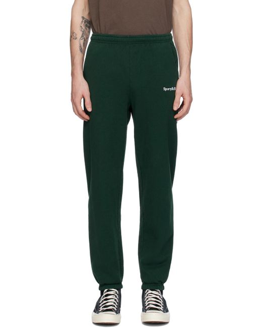 Sportyrich pantalon de survêtement vert à logo brodé Sporty & Rich pour homme en coloris Green