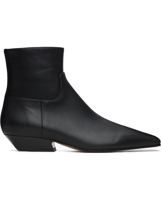 Khaite Black Marfa Ankle Boots