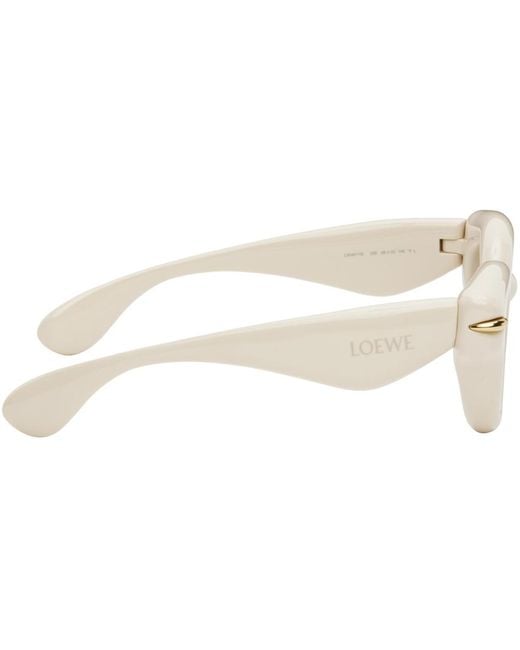 Loewe Black Off- Inflated Round Sunglasses for men