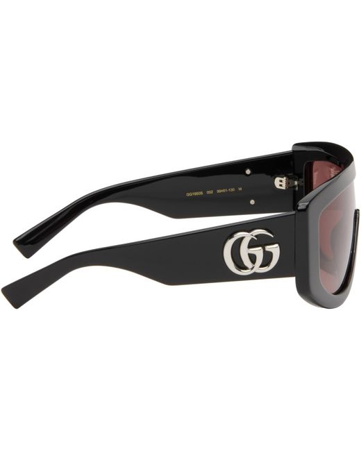 Gucci Black Rectangular Frame Sunglasses for men