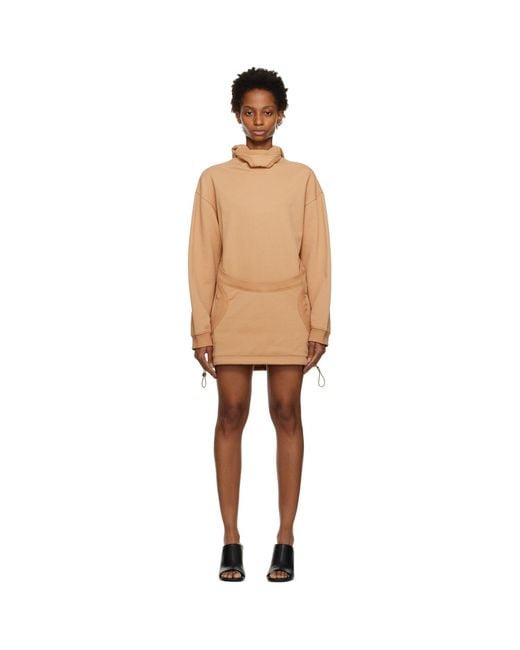 Dion Lee Black Tan Interlock Mask Hoodie
