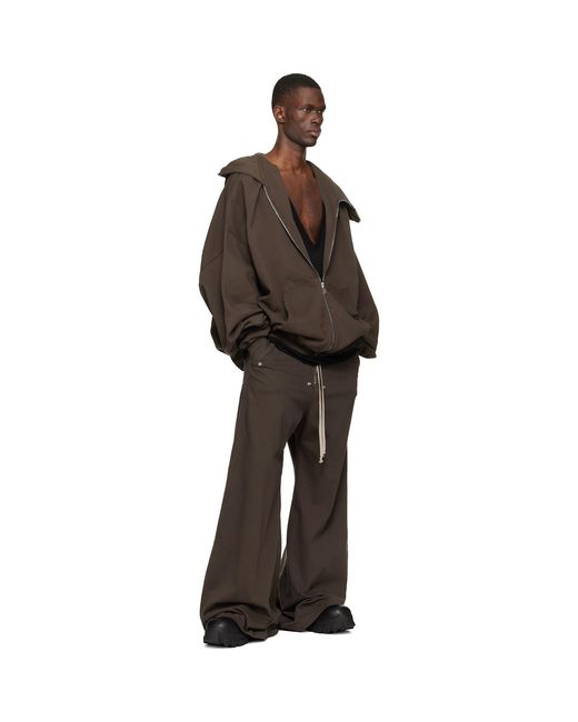 Rick Owens Brown Temple Geth Belas Sweatpants for men
