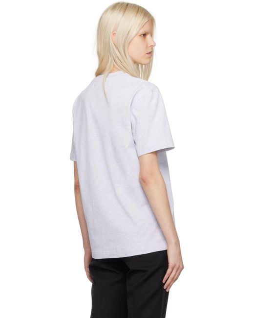 Jacquemus Les Classiquesコレクション ホワイト Le T-shirt Gros Grain Tシャツ White
