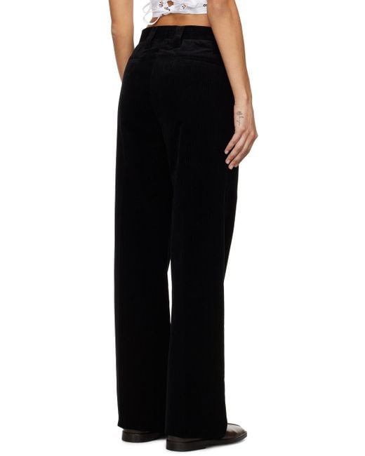 Rier Black Creased Trousers