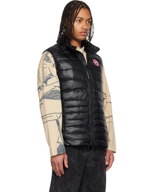 Canada Goose Black Hybridge Lite Down Vest for men