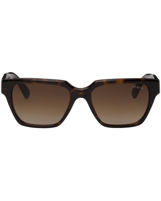 Vogue Eyewear Black Tortoiseshell Hailey Bieber Edition Square Sunglasses