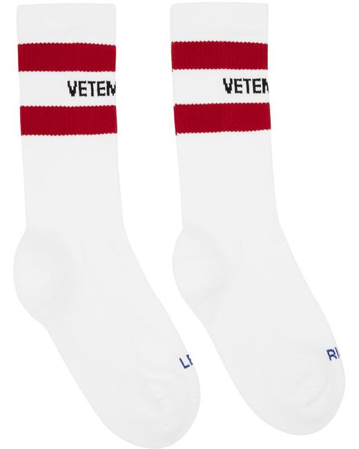 Vetements White Iconic Socks for men