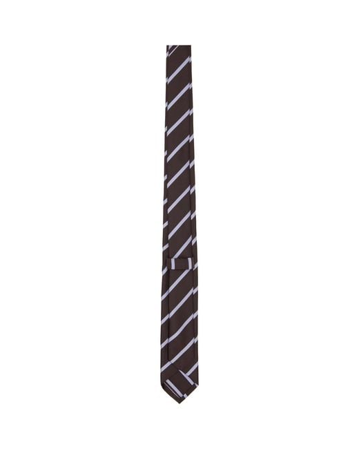 Frankie Shop Brown Lene Striped Tie