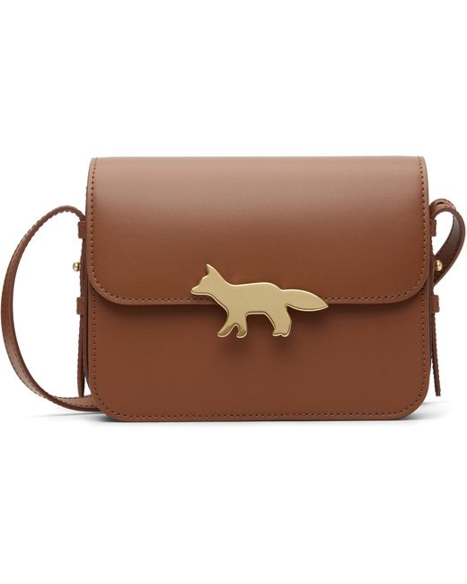 Maison Kitsuné Black Tan Edie Bag