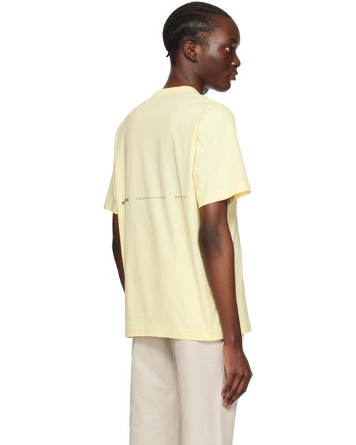 Helmut Lang Natural Yellow Photo T-shirt for men