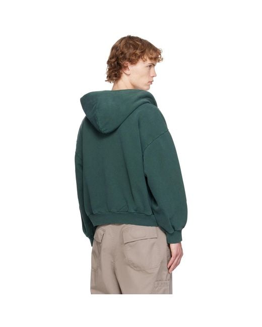 Balenciaga Blue Laurel Classic Zip-Up Regular Fit Hoodie for men