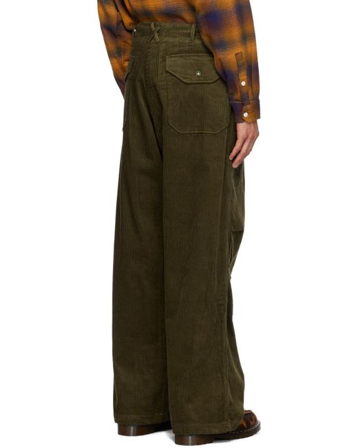 Engineered Garments Multicolor Enginee Garments Pleated Trousers for men
