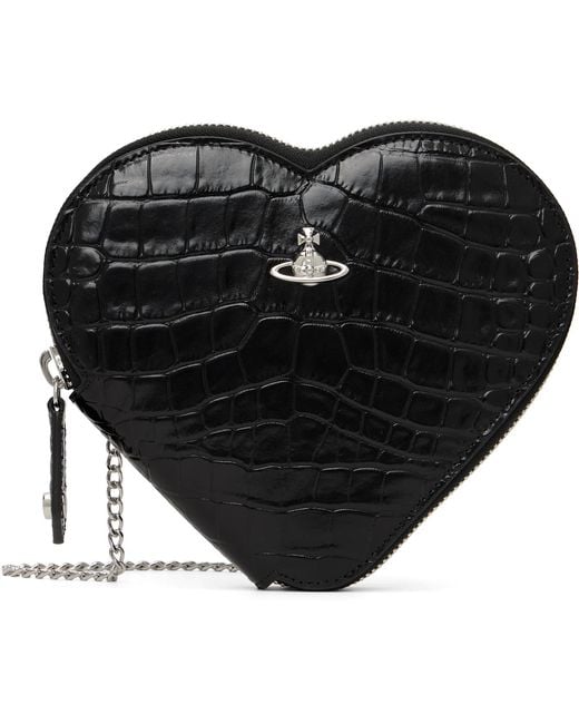 Vivienne Westwood Black Heart Crossbody Bag