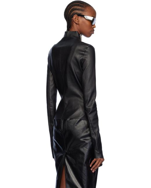 Blouson gary noir en cuir Rick Owens en coloris Black