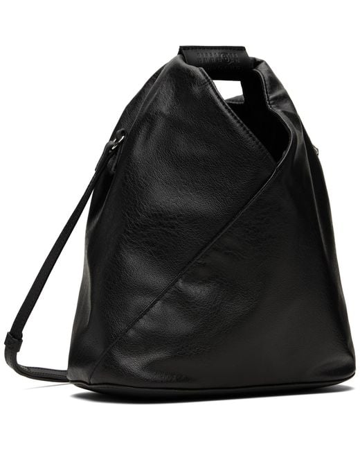 MM6 by Maison Margiela Black Triangle Crossbody Bag for men