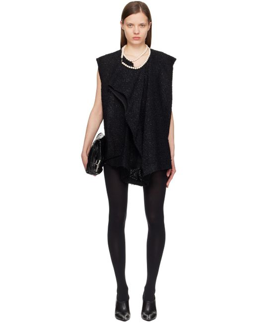 Robe courte asymétrique noire Junya Watanabe en coloris Black