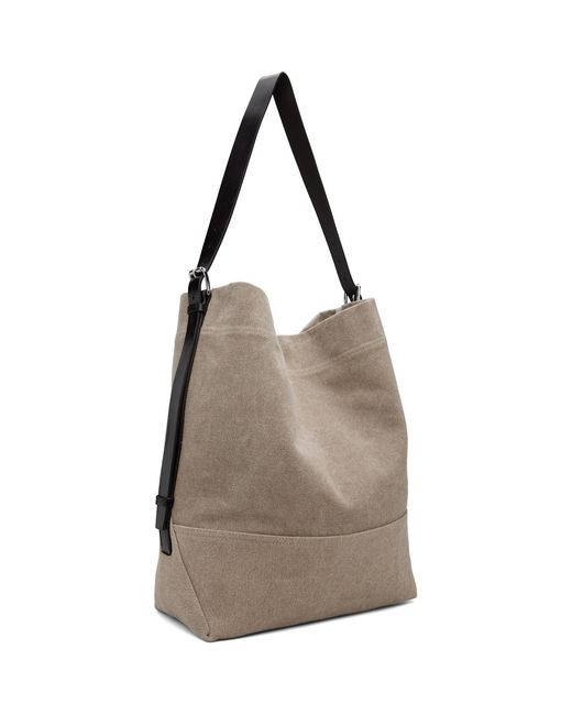 Lemaire Gray Belted Tote for men
