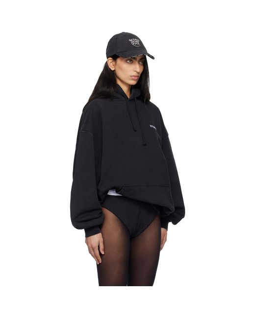 Vetements Blue Iconic Logo Hoodie