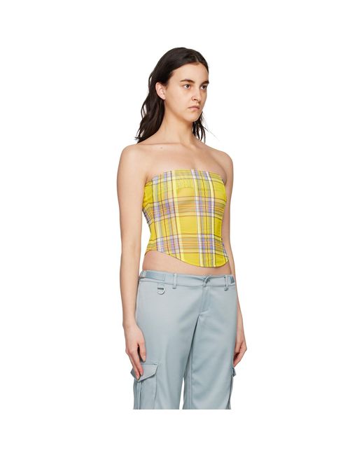 Miaou Yellow Peri Corset