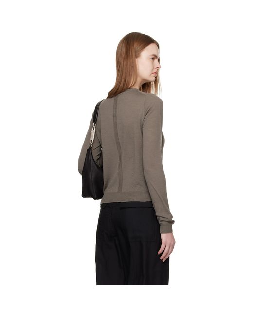 Rick Owens Black Temple Biker Level Sweater