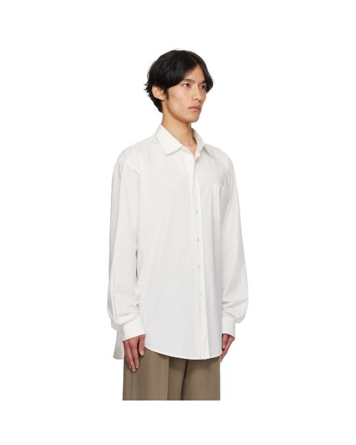 The Row White Thane Shirt for men