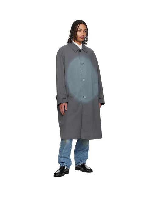 MM6 by Maison Margiela Black Spotlight Fading Coat for men