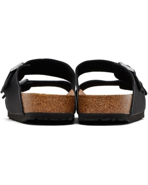 Birkenstock Black Regular Arizona Vegan Sandals for men