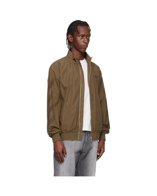 Off-White c/o Virgil Abloh Multicolor Khaki Diagonal Cotton Track Jacket for men