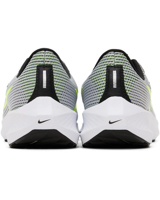 Nike Black Gray & Green Pegasus 40 Sneakers for men