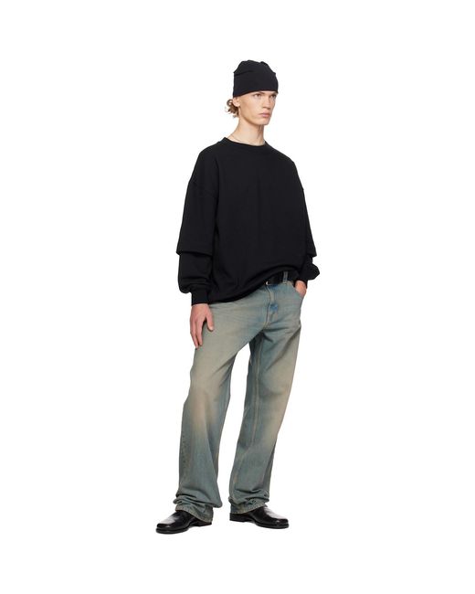 SECONDA Black Luna Sweatshirt for men