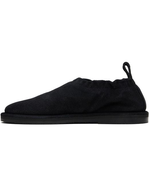 Studio Nicholson Black Korine Suede Slippers