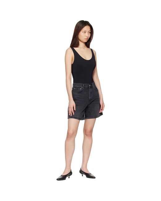 Agolde Black Tora Bodysuit