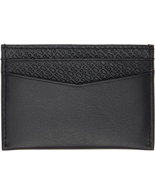 Boss Black Goat Leather Card Holder for men