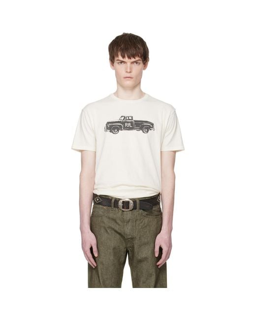 RRL Black Off- Truck T-Shirt for men