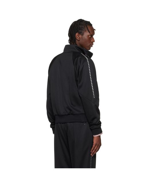 Toga Virilis Black Jersey Track Jacket for men