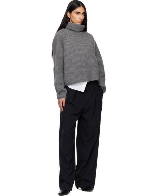 arch4 Gray Delphine Chunky Turtleneck