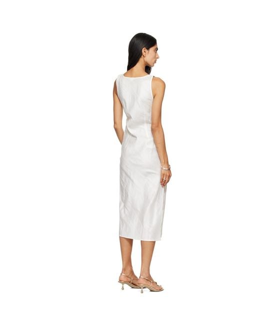 RESCHA White Ssense Exclusive Dharee Midi Dress